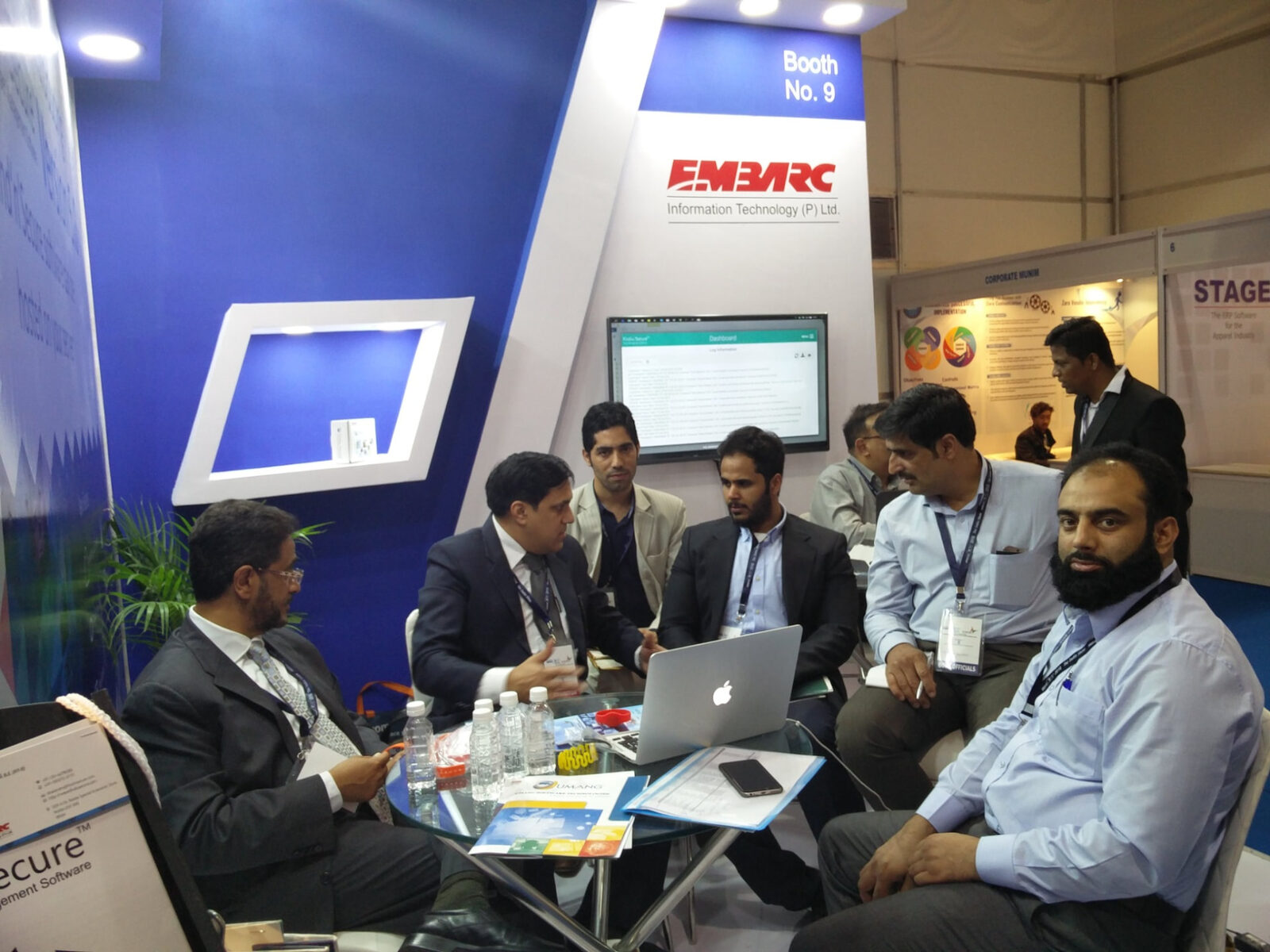 Customer and partner meetings at the Embarc stand, Booth No. 9.